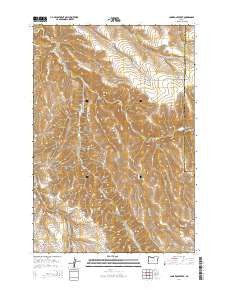 Lone Rock Creek Oregon Current topographic map, 1:24000 scale, 7.5 X 7.5 Minute, Year 2014