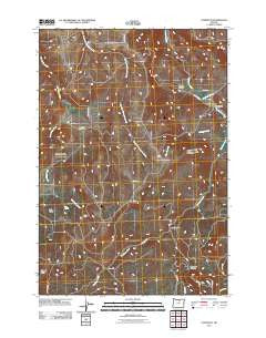 Lonerock Oregon Historical topographic map, 1:24000 scale, 7.5 X 7.5 Minute, Year 2011