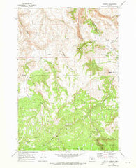 Lonerock Oregon Historical topographic map, 1:24000 scale, 7.5 X 7.5 Minute, Year 1969