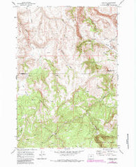 Lonerock Oregon Historical topographic map, 1:24000 scale, 7.5 X 7.5 Minute, Year 1969