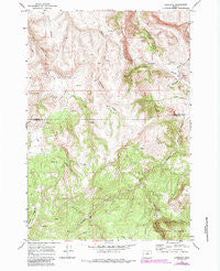 Lonerock Oregon Historical topographic map, 1:24000 scale, 7.5 X 7.5 Minute, Year 1969