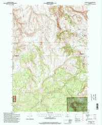 Lonerock Oregon Historical topographic map, 1:24000 scale, 7.5 X 7.5 Minute, Year 1995