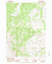 Long Barn Oregon Historical topographic map, 1:24000 scale, 7.5 X 7.5 Minute, Year 1983