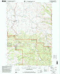 Long Creek Oregon Historical topographic map, 1:24000 scale, 7.5 X 7.5 Minute, Year 1999