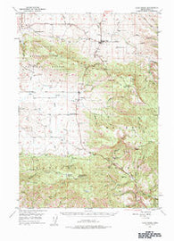 Long Creek Oregon Historical topographic map, 1:62500 scale, 15 X 15 Minute, Year 1949