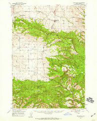 Long Creek Oregon Historical topographic map, 1:62500 scale, 15 X 15 Minute, Year 1949