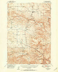 Long Creek Oregon Historical topographic map, 1:62500 scale, 15 X 15 Minute, Year 1951