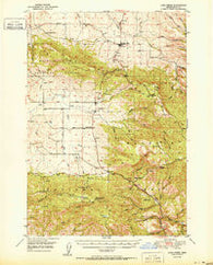 Long Creek Oregon Historical topographic map, 1:62500 scale, 15 X 15 Minute, Year 1951