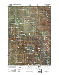 Long Creek Oregon Historical topographic map, 1:24000 scale, 7.5 X 7.5 Minute, Year 2011