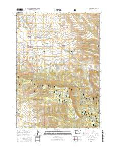 Long Creek Oregon Current topographic map, 1:24000 scale, 7.5 X 7.5 Minute, Year 2014