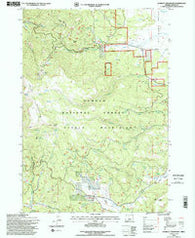 Lookout Mountain Oregon Historical topographic map, 1:24000 scale, 7.5 X 7.5 Minute, Year 1992