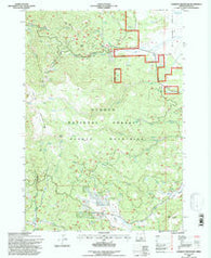 Lookout Mountain Oregon Historical topographic map, 1:24000 scale, 7.5 X 7.5 Minute, Year 1992