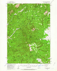Lookout Mtn Oregon Historical topographic map, 1:62500 scale, 15 X 15 Minute, Year 1951