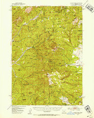 Lookout Mtn Oregon Historical topographic map, 1:62500 scale, 15 X 15 Minute, Year 1951