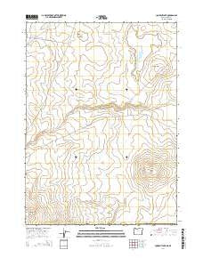Lookout Lake Oregon Current topographic map, 1:24000 scale, 7.5 X 7.5 Minute, Year 2014