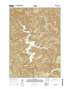 Loon Lake Oregon Current topographic map, 1:24000 scale, 7.5 X 7.5 Minute, Year 2014
