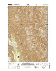 Lord Flat Oregon Current topographic map, 1:24000 scale, 7.5 X 7.5 Minute, Year 2014