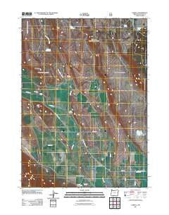 Lorella Oregon Historical topographic map, 1:24000 scale, 7.5 X 7.5 Minute, Year 2011