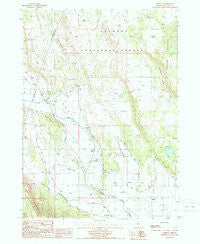 Lorella Oregon Historical topographic map, 1:24000 scale, 7.5 X 7.5 Minute, Year 1988