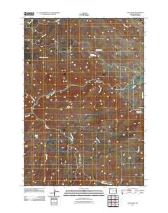 Lost Basin Oregon Historical topographic map, 1:24000 scale, 7.5 X 7.5 Minute, Year 2011