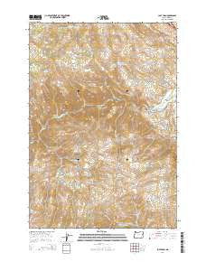 Lost Basin Oregon Current topographic map, 1:24000 scale, 7.5 X 7.5 Minute, Year 2014