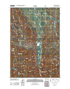 Lostine Oregon Historical topographic map, 1:24000 scale, 7.5 X 7.5 Minute, Year 2011