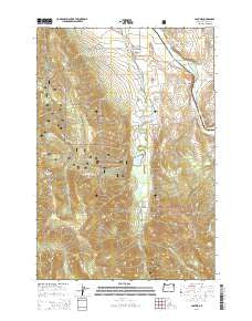 Lostine Oregon Current topographic map, 1:24000 scale, 7.5 X 7.5 Minute, Year 2014