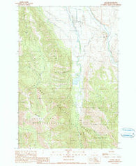Lostine Oregon Historical topographic map, 1:24000 scale, 7.5 X 7.5 Minute, Year 1990