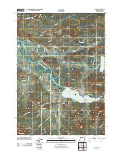 Lowell Oregon Historical topographic map, 1:24000 scale, 7.5 X 7.5 Minute, Year 2011