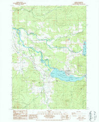 Lowell Oregon Historical topographic map, 1:24000 scale, 7.5 X 7.5 Minute, Year 1986