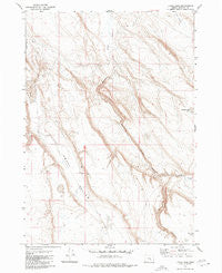 Lunch Lake Oregon Historical topographic map, 1:24000 scale, 7.5 X 7.5 Minute, Year 1980
