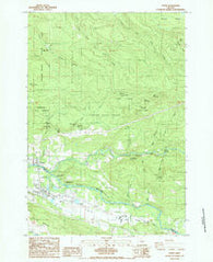 Lyons Oregon Historical topographic map, 1:24000 scale, 7.5 X 7.5 Minute, Year 1985