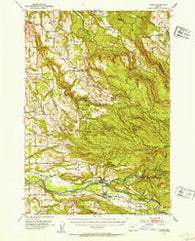Lyons Oregon Historical topographic map, 1:62500 scale, 15 X 15 Minute, Year 1951