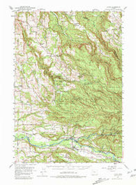 Lyons Oregon Historical topographic map, 1:62500 scale, 15 X 15 Minute, Year 1951