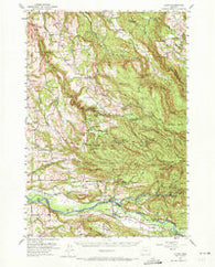 Lyons Oregon Historical topographic map, 1:62500 scale, 15 X 15 Minute, Year 1951