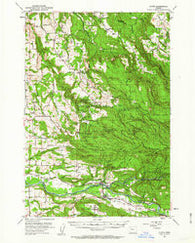 Lyons Oregon Historical topographic map, 1:62500 scale, 15 X 15 Minute, Year 1951