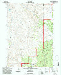 Mackey Butte Oregon Historical topographic map, 1:24000 scale, 7.5 X 7.5 Minute, Year 1992