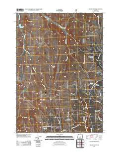 Mackey Butte Oregon Historical topographic map, 1:24000 scale, 7.5 X 7.5 Minute, Year 2011