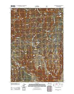 Madison Butte Oregon Historical topographic map, 1:24000 scale, 7.5 X 7.5 Minute, Year 2011