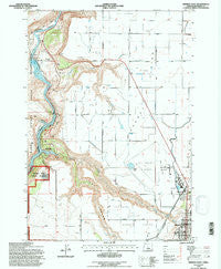 Madras West Oregon Historical topographic map, 1:24000 scale, 7.5 X 7.5 Minute, Year 1992