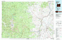 Madras Oregon Historical topographic map, 1:100000 scale, 30 X 60 Minute, Year 1983