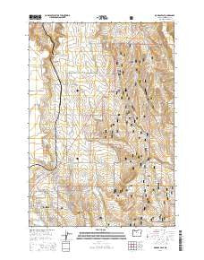 Madras East Oregon Current topographic map, 1:24000 scale, 7.5 X 7.5 Minute, Year 2014