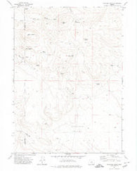 Mahogany Butte Oregon Historical topographic map, 1:24000 scale, 7.5 X 7.5 Minute, Year 1971