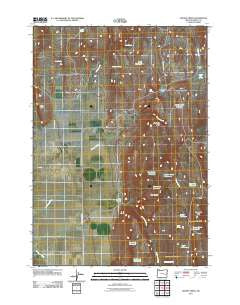 Mahon Creek Oregon Historical topographic map, 1:24000 scale, 7.5 X 7.5 Minute, Year 2011