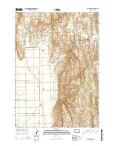 Mahon Creek Oregon Current topographic map, 1:24000 scale, 7.5 X 7.5 Minute, Year 2014