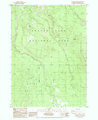 Maklaks Crater Oregon Historical topographic map, 1:24000 scale, 7.5 X 7.5 Minute, Year 1985