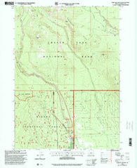 Maklaks Crater Oregon Historical topographic map, 1:24000 scale, 7.5 X 7.5 Minute, Year 1998