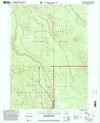 Maklaks Crater Oregon Historical topographic map, 1:24000 scale, 7.5 X 7.5 Minute, Year 1998