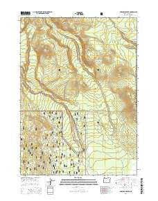 Maklaks Crater Oregon Current topographic map, 1:24000 scale, 7.5 X 7.5 Minute, Year 2014
