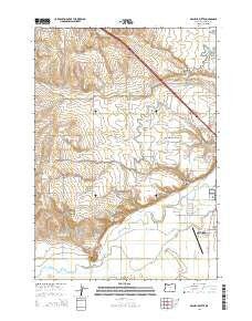 Malheur Butte Oregon Current topographic map, 1:24000 scale, 7.5 X 7.5 Minute, Year 2014